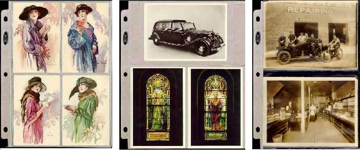 Postcard Display Pages for 3-Ring Binder